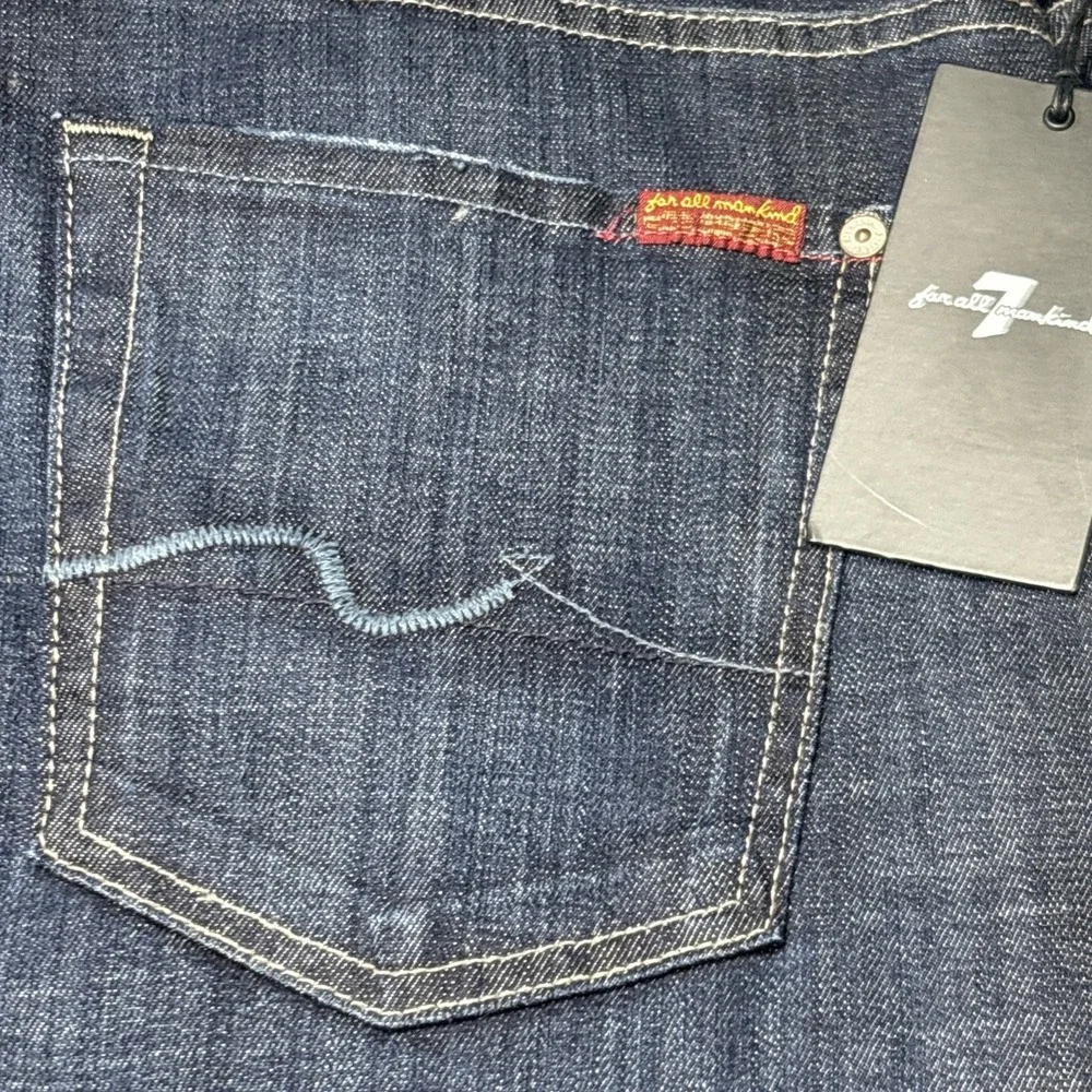 7 For All Mankind Men's 34X34 brett Modern Bootcut Blue Jeans NWT